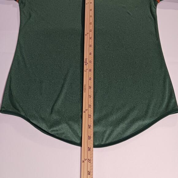 University of Miami Green 1/4 Zip Collared Long Sleeve Performance Top Women's M - Picture 6 of 16